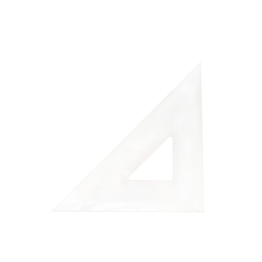 Clear Acrylic Triangle Ruler - 45/90 Degree, 10" - 250 mm