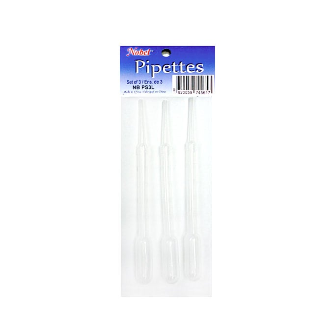 Long Plastic Pipettes - Set of 3, 3 ml