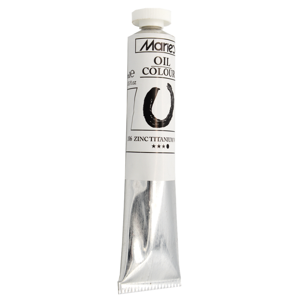 Blanc - Peinture à l'huile de Marie 170 ml
