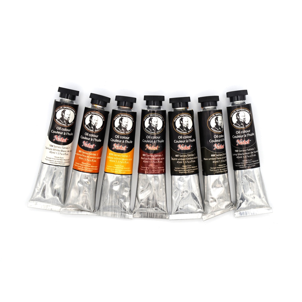 Lamp Black PBK7 - Nobel Extra Fine Oil Color - 45 ml, Series 1