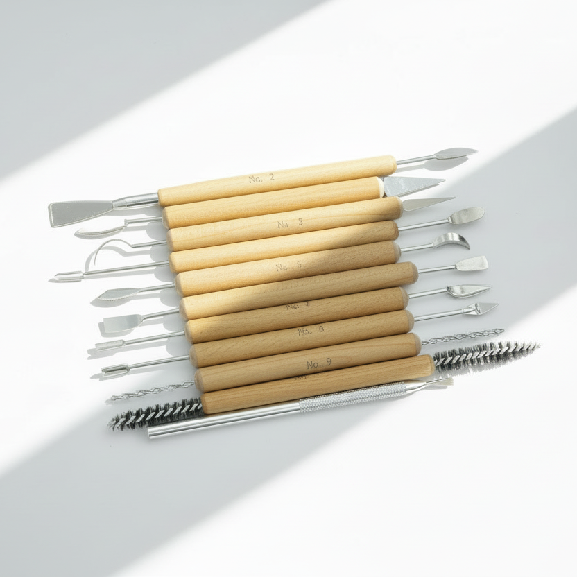 Clean Up Pottery Tool Set Of 11