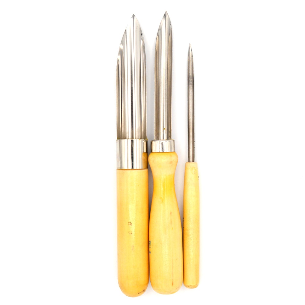 Stainless Steel Hole Cutters - Set Of 3