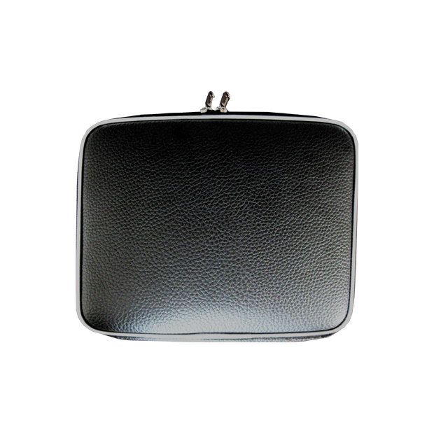 Faux Leather Ipad & Tablet Zippered Case (Black) - 24 cm X 19 cm