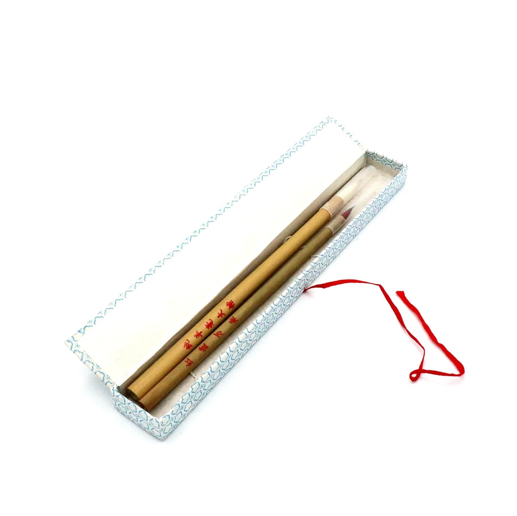 Goat Hair Bamboo Brush - Set Of 3