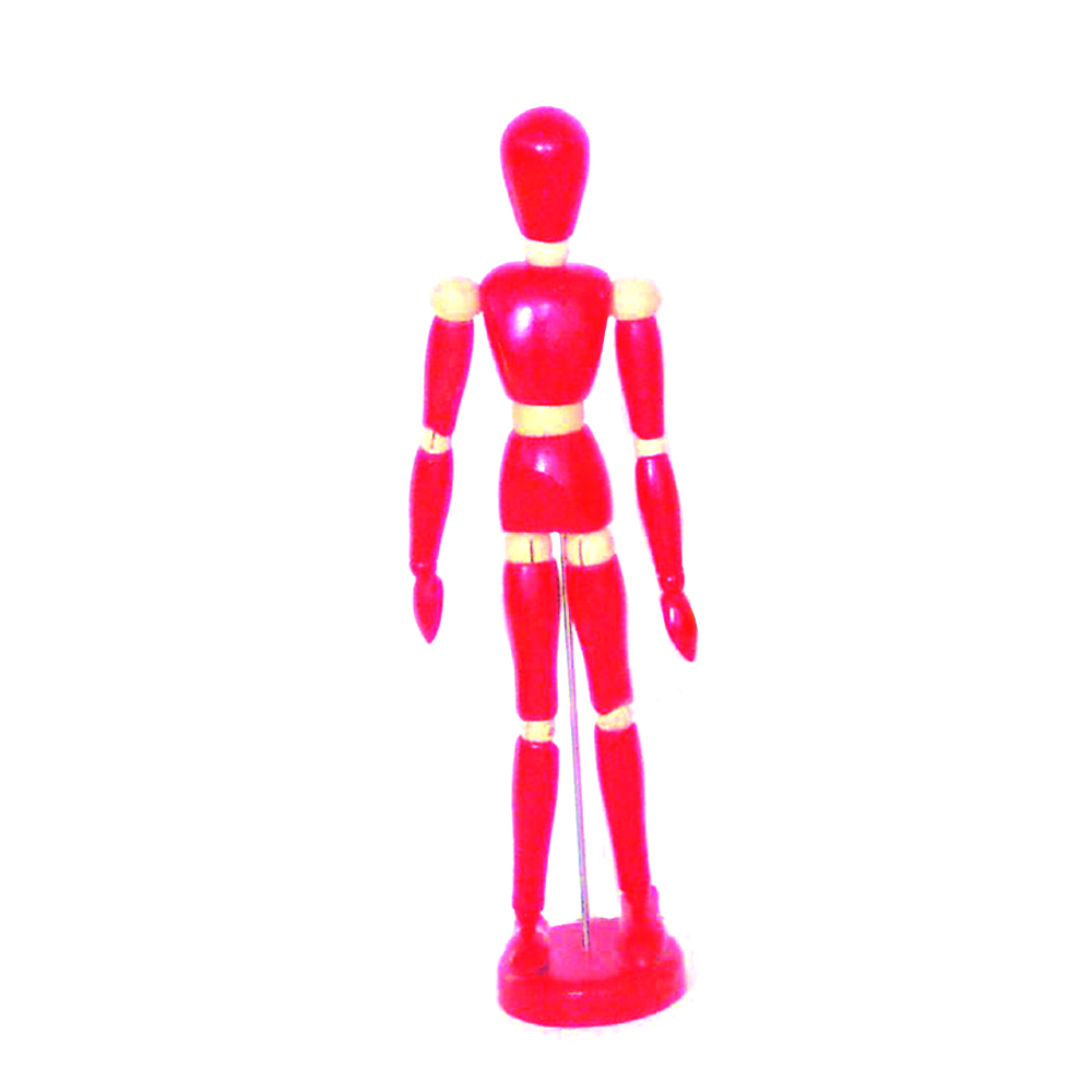 12" Colored Mannequins - Female (Red)