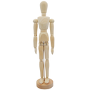 Male Wooden Mannequin - 12"