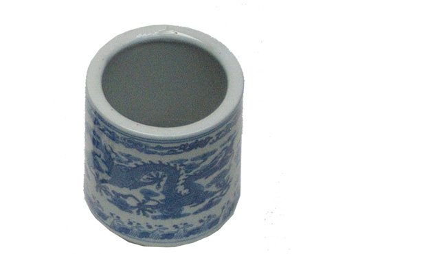Porcelain Brush Holder Jar