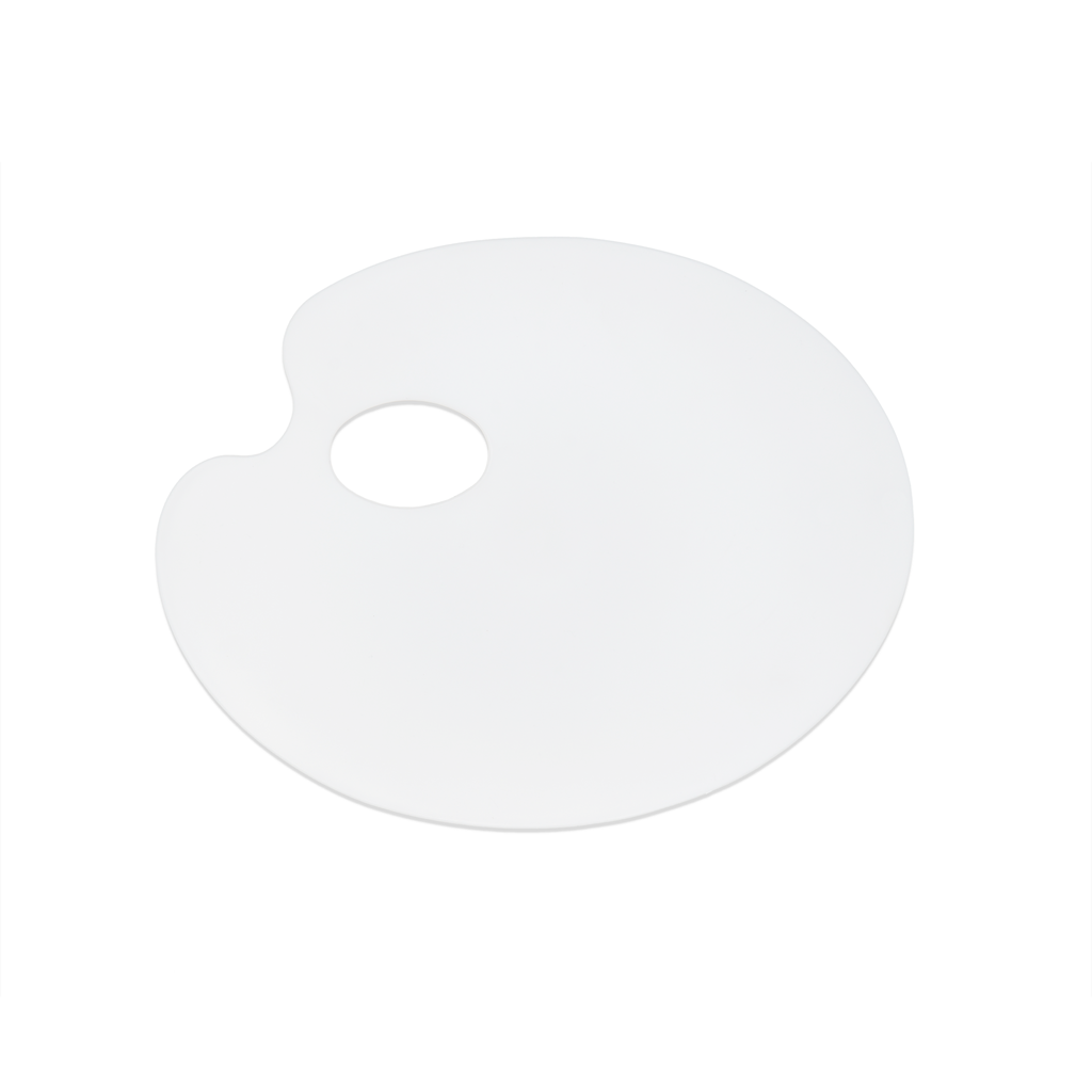 Palette ovale en plastique - 6 3/4" x 8 3/4"