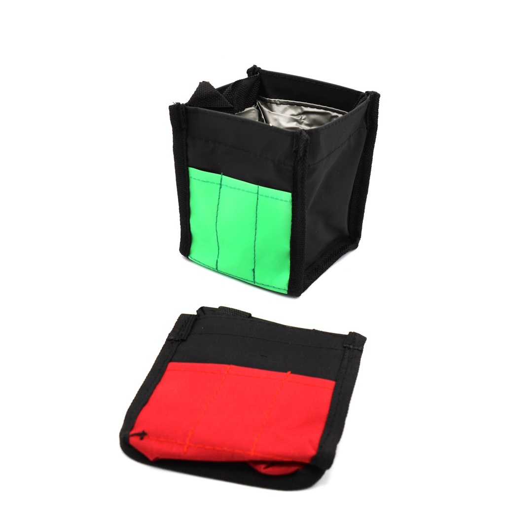 Portable and Waterproof Brush Washer Cloth Bag - Opens Into 4" x 3.75" x 4.75" Bag, Comes in 4 Colors