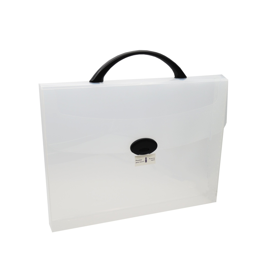 Mallette de transport en plastique transparent - 9,75" x 14,5"