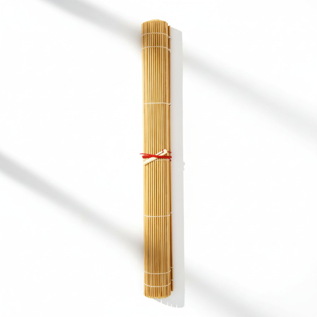 Bamboo Brush Roll With Elastic Band - 12" x 15.5"