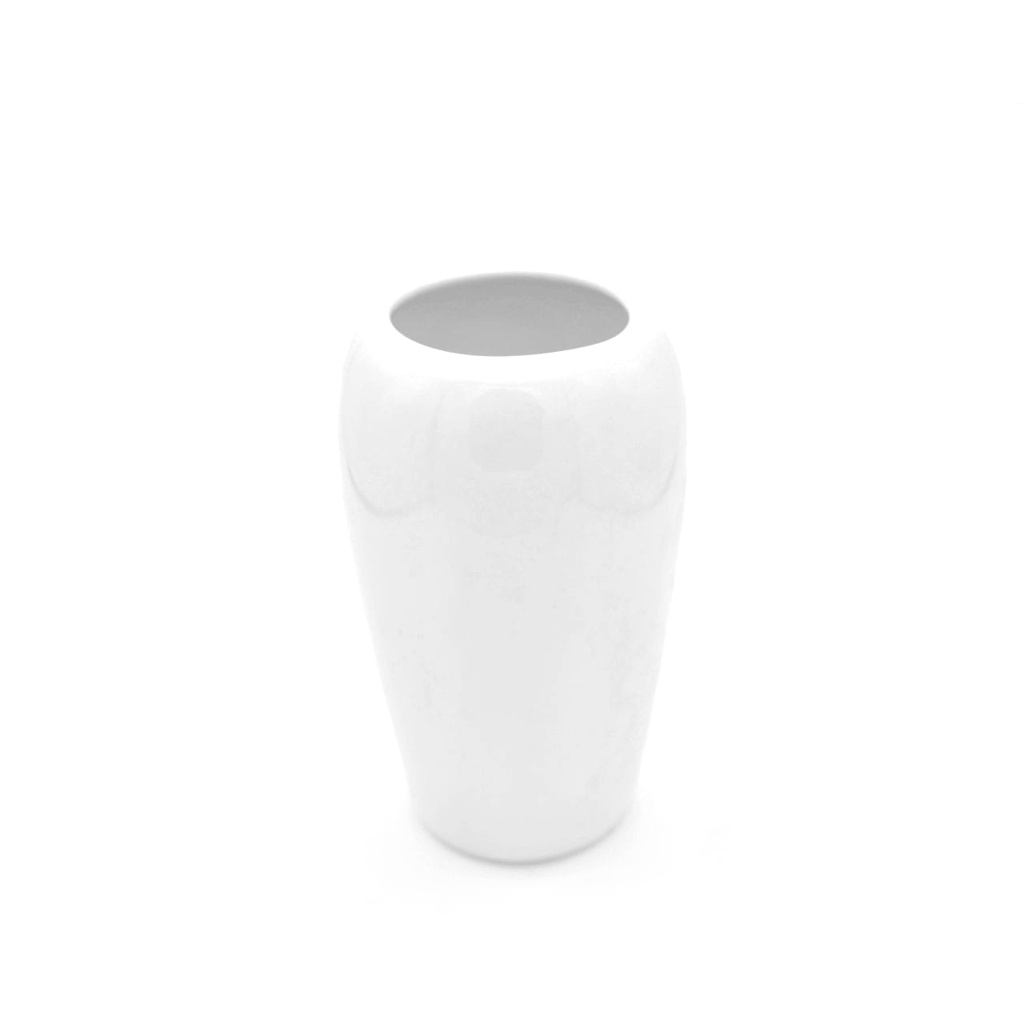 Porte-pinceau en porcelaine - 6 po de hauteur x 3,5 po de diamètre incurvé