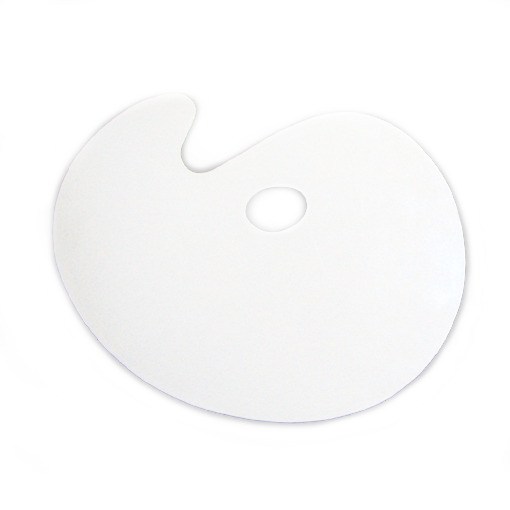 9" x 12'' Oval Acrylic Palette With Smoothly Finished Edges 3 mm Thick
