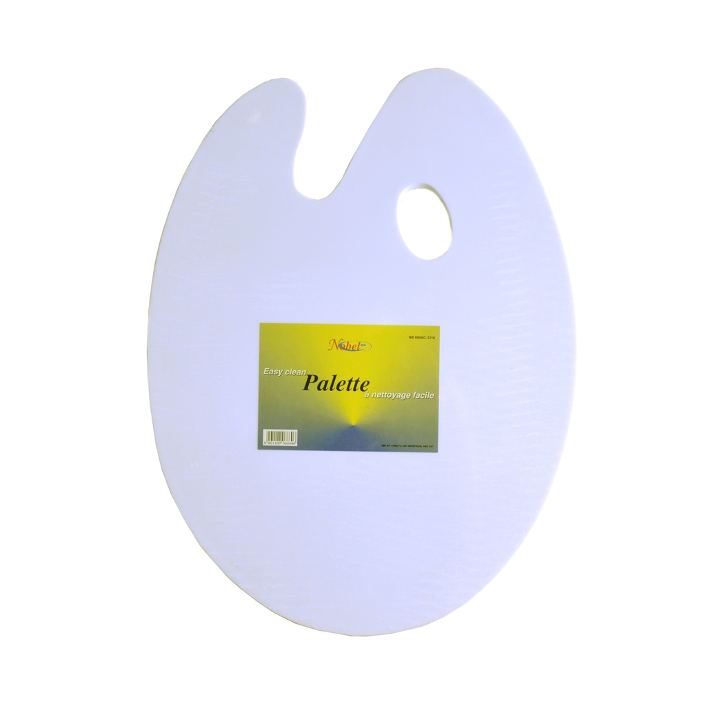 Stain-Resistent Oval Acrylic Palette - 9" x 12"