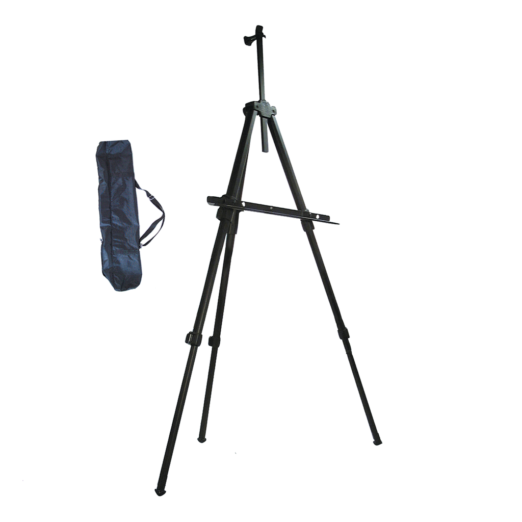 Chevalet trépied portable en acier (hauteur maximale de la toile de 27")