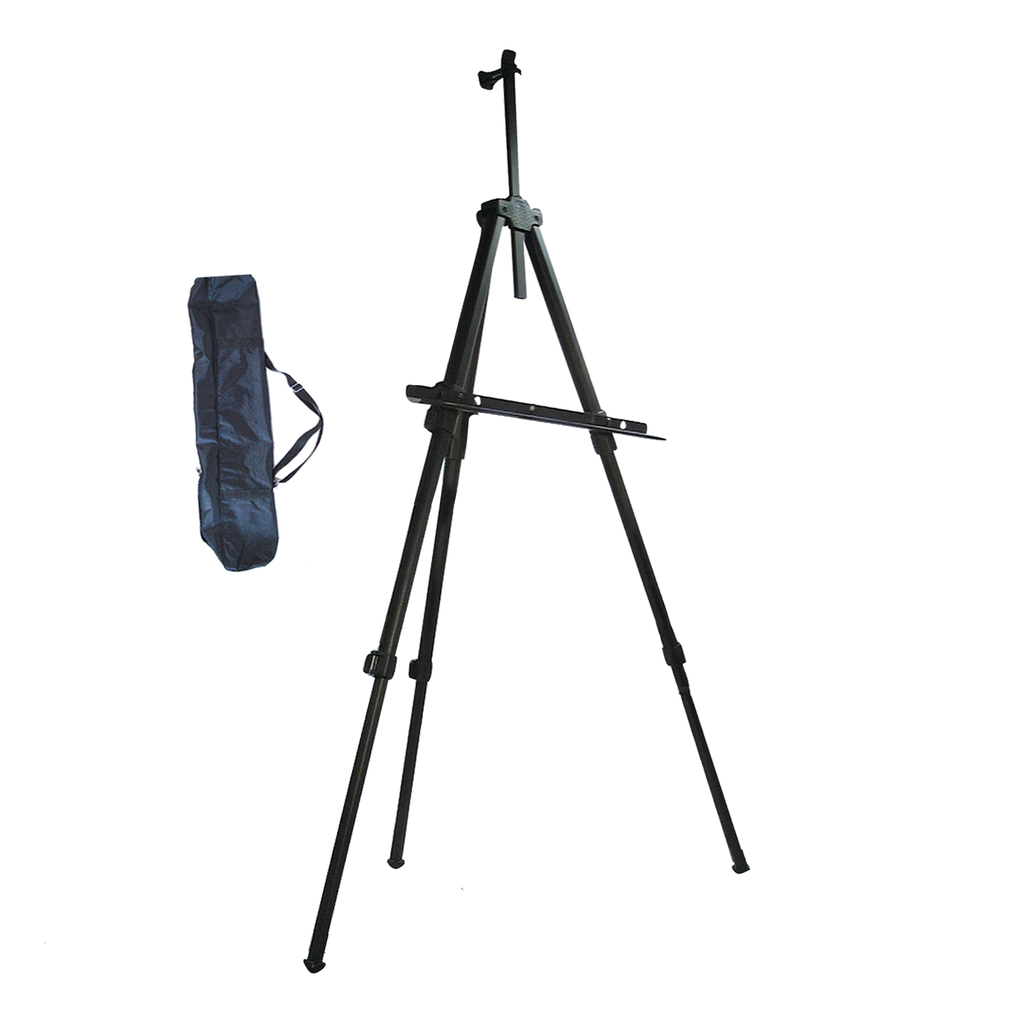 Portable Steel Field Tripod Easel (Maximum Canvas Height of 27") + Travelling bag