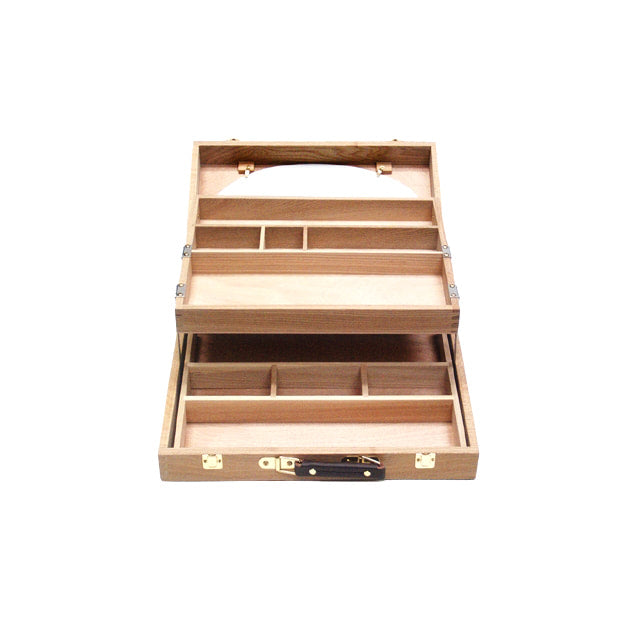 Boîte d'artiste à 2 niveaux, 13" x 17" x 4"