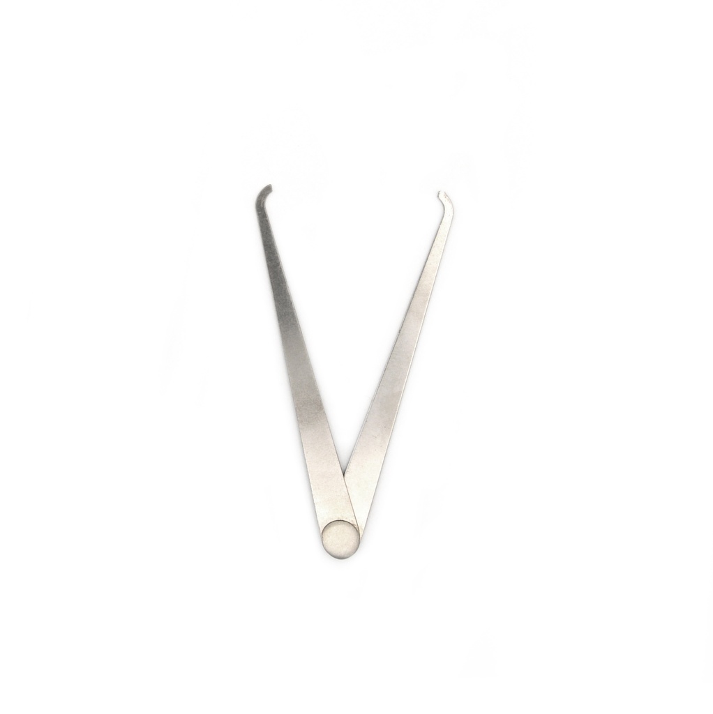 Pieds à coulisse droits en acier inoxydable