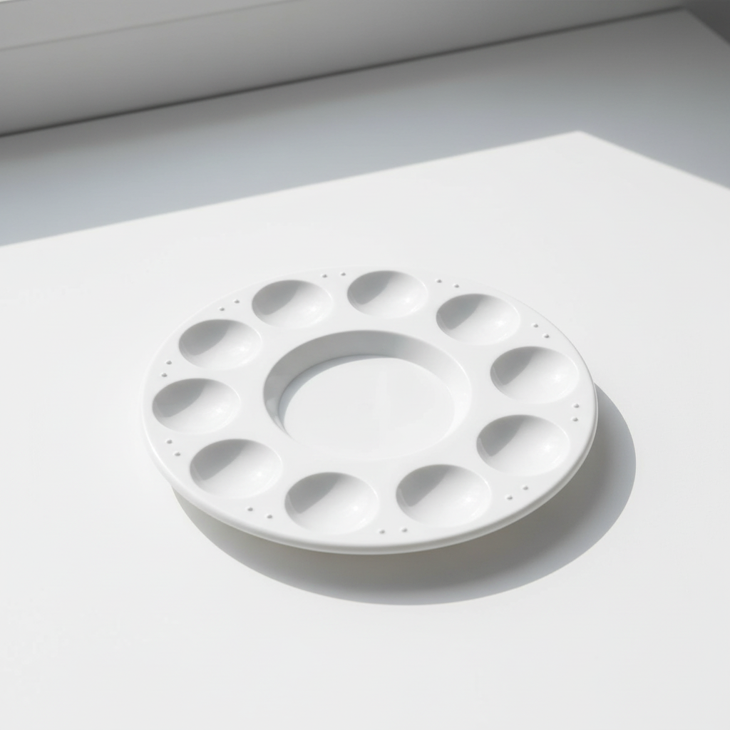10-Well Round Plastic Palette