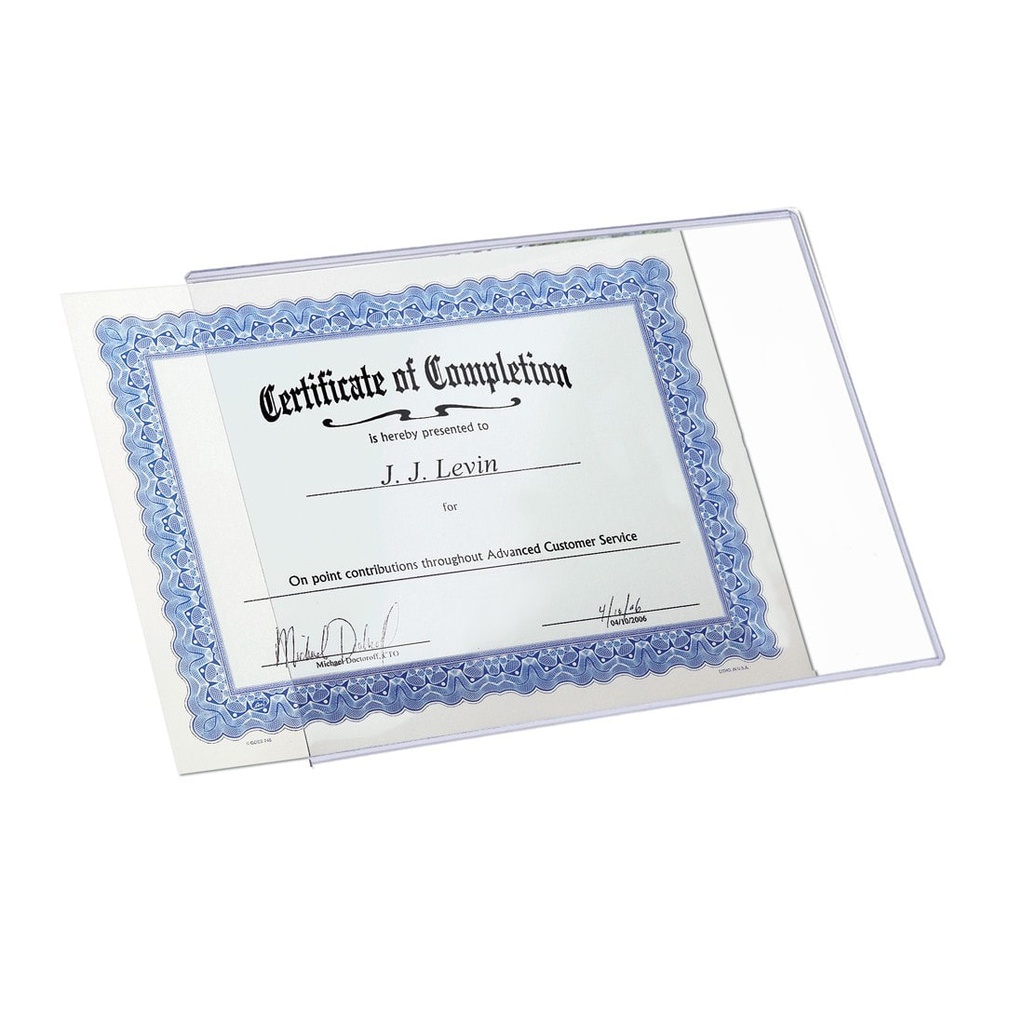 Protège-documents rigide en PVC - 8.5" x 12"