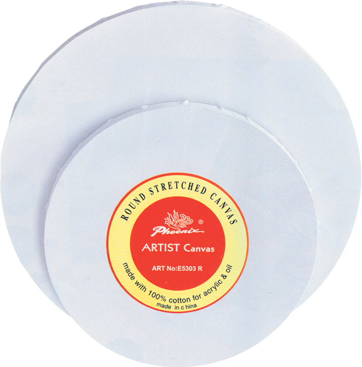 Toile tendue ronde -12"