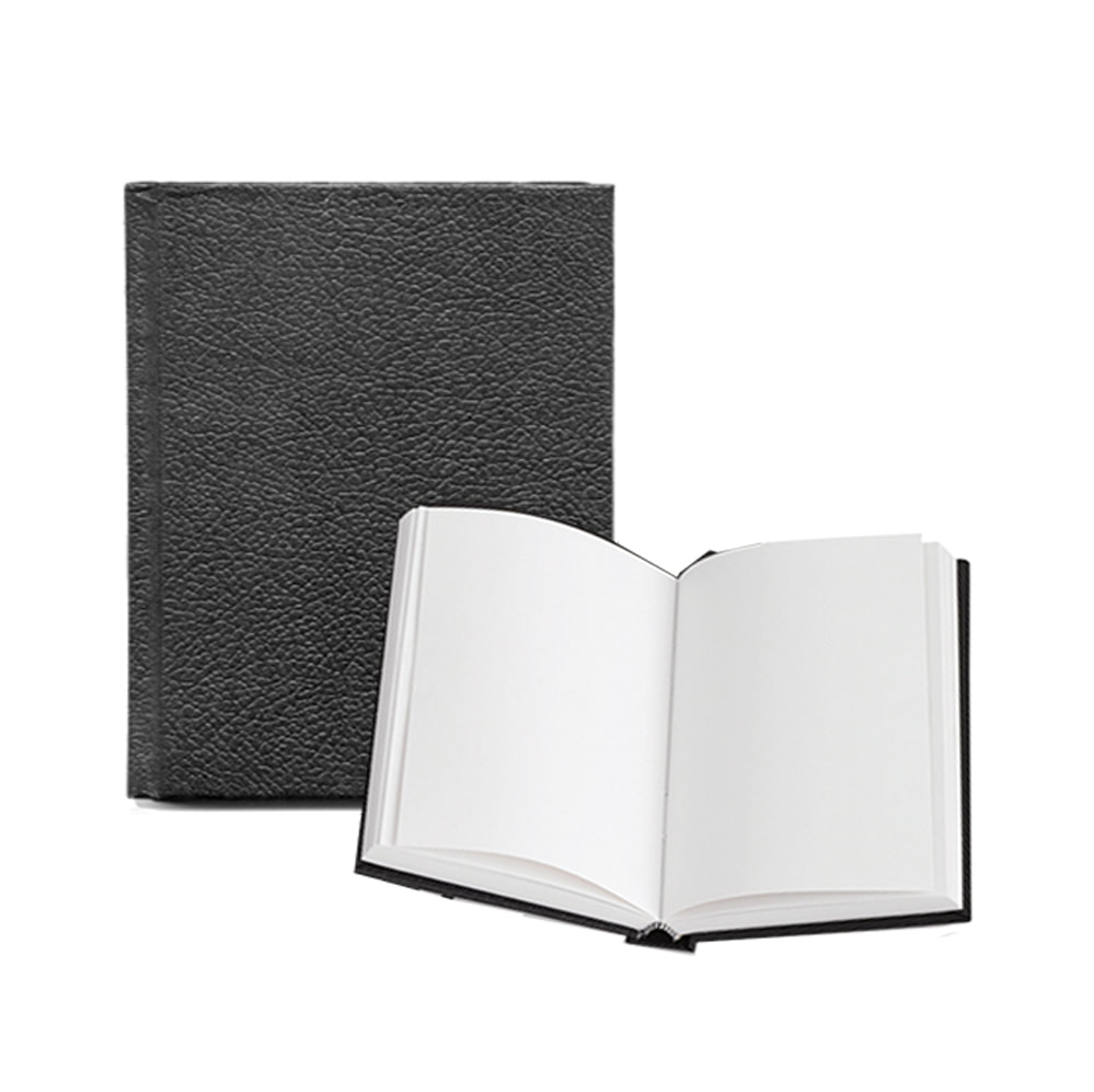 Sketch Book with Stitched Black Cover - 80 Pages, 4" x 6"