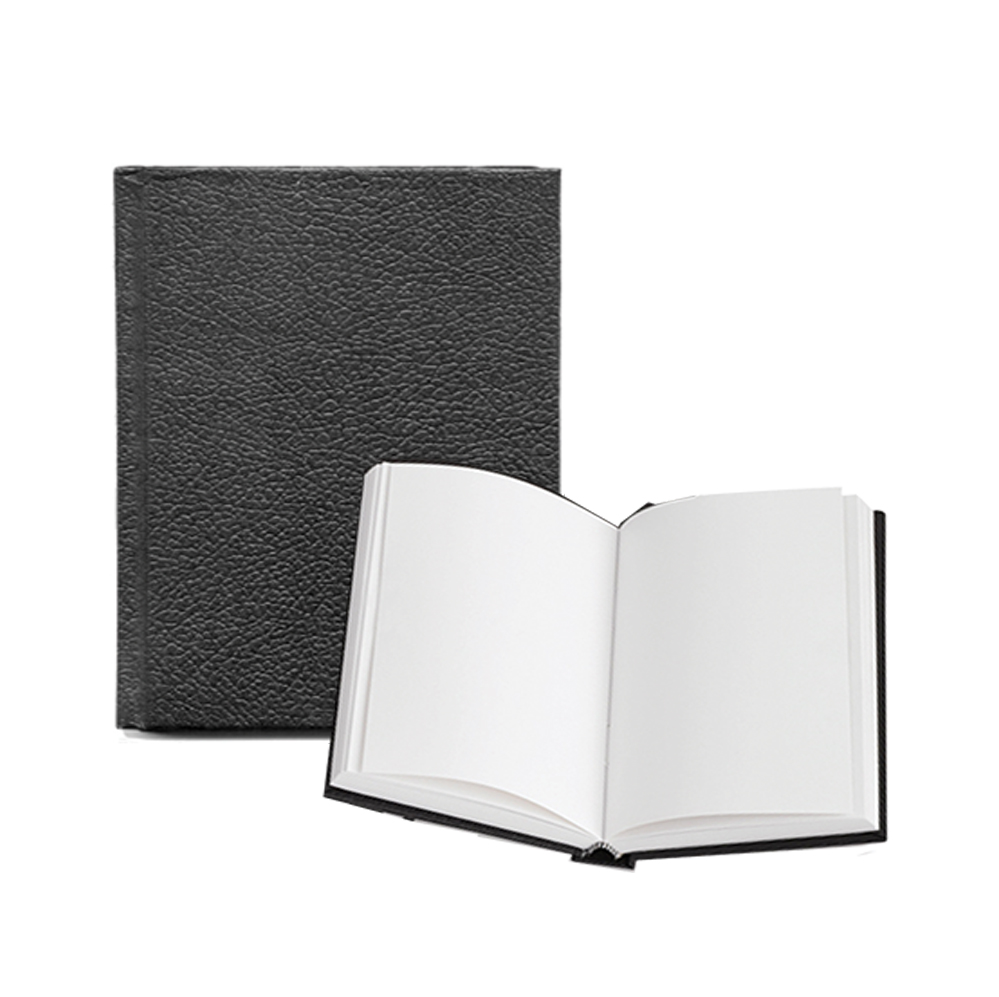 Carnet de croquis avec couverture noire cousue - 80 pages, 8" x 11"