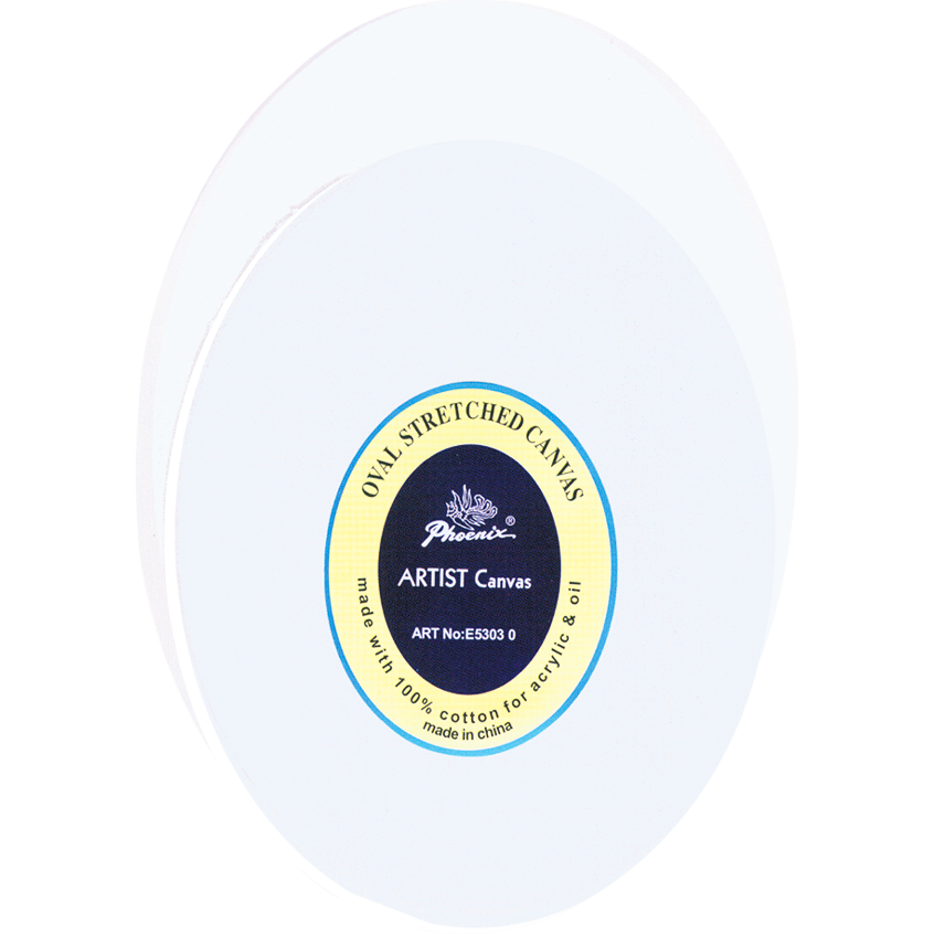 100% Cotton Oval Canvas 12" x 16", 5/8" Thick