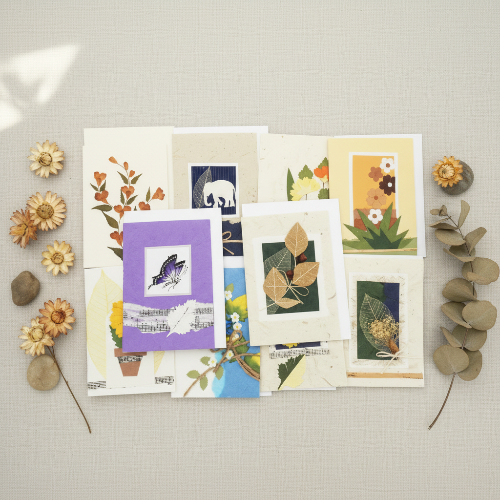 Cartes faites à la main - Boîte de 10