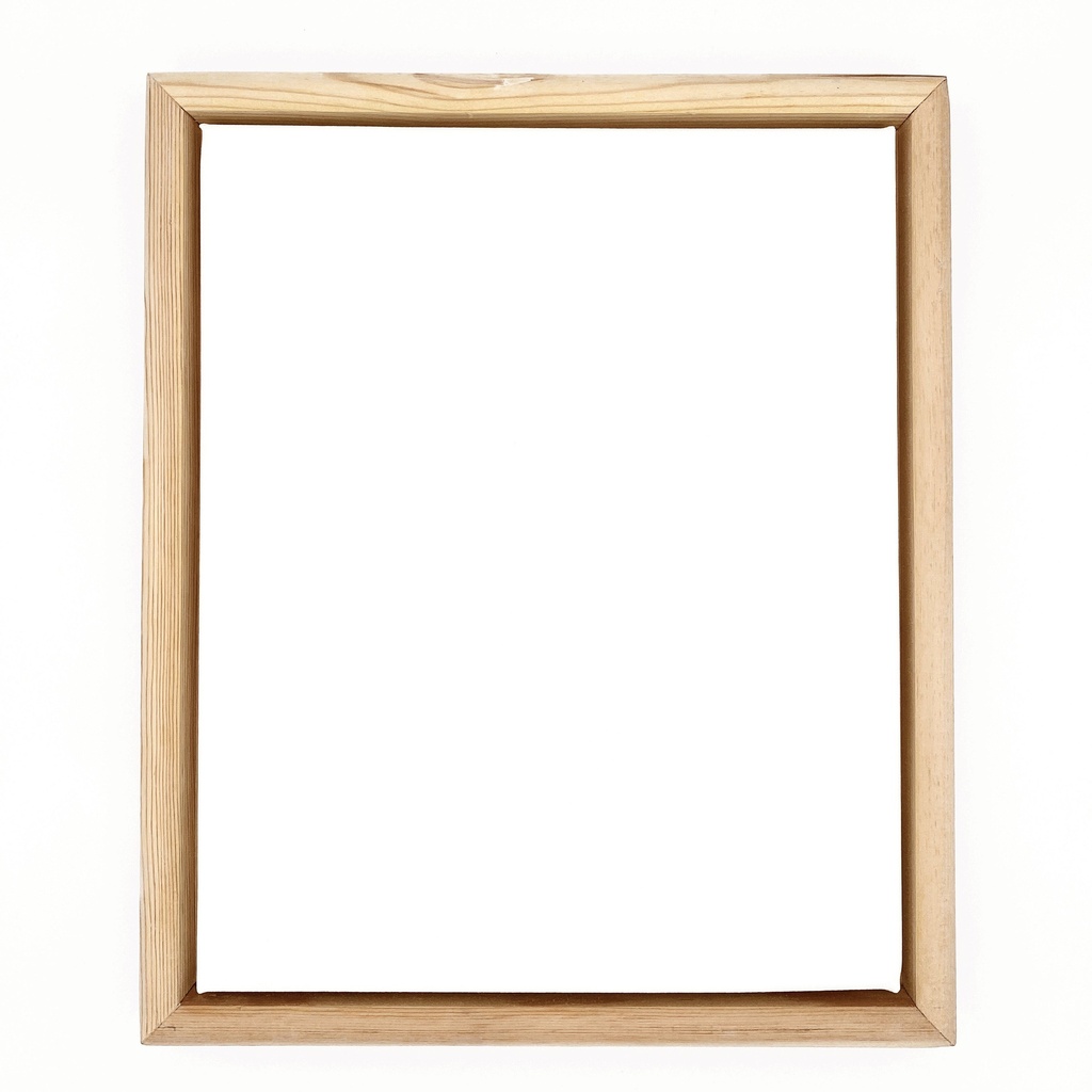Set of Canvas and Natural Wood Shadow Box Frame - 10" x 12''
