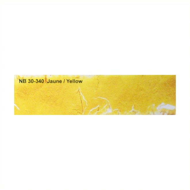 Papiers de mûrier faits à la main (motif en soie jaune) - 26" x 36"