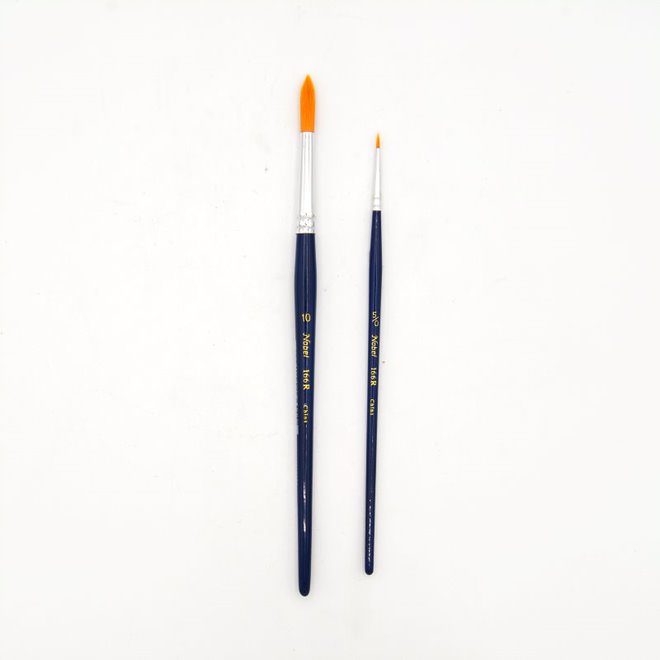 Aquaflex - Golden Synthetic Long Handle Brush - Round #2/0