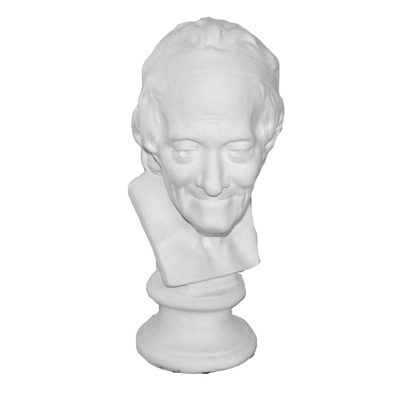 Plaster Bust - Voltaire (6'')