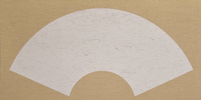 Papier de riz éventail monté - 13" x 26"
