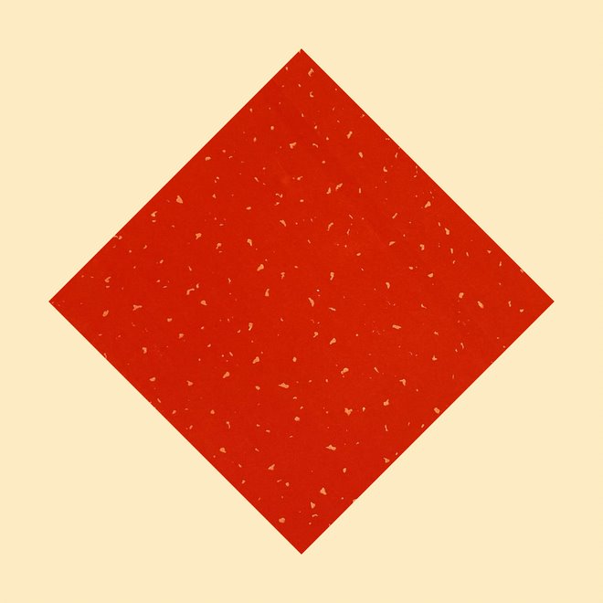 Papier de riz monté (rouge) - 13", 10 par paquet
