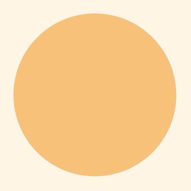 Papier de riz cercle monté - 15"
