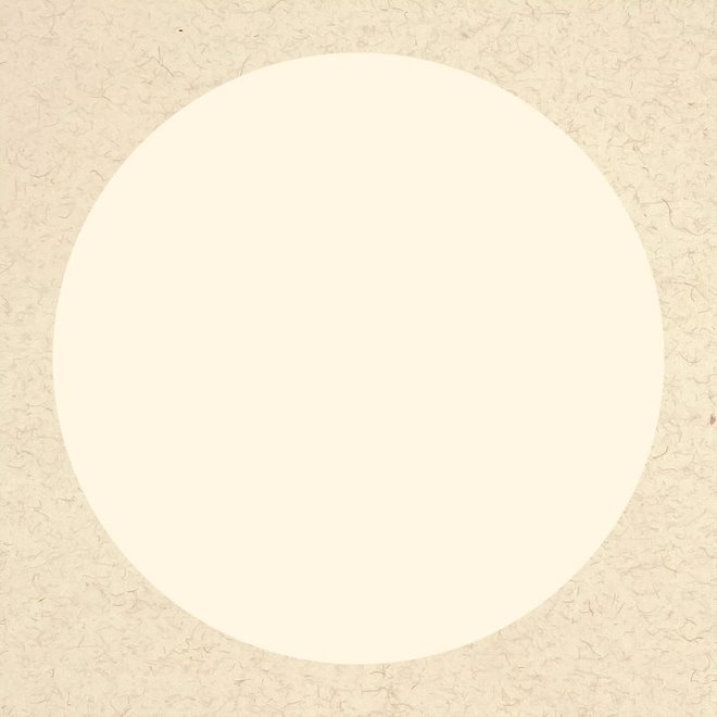 Papier de riz circulaire monté - 19"