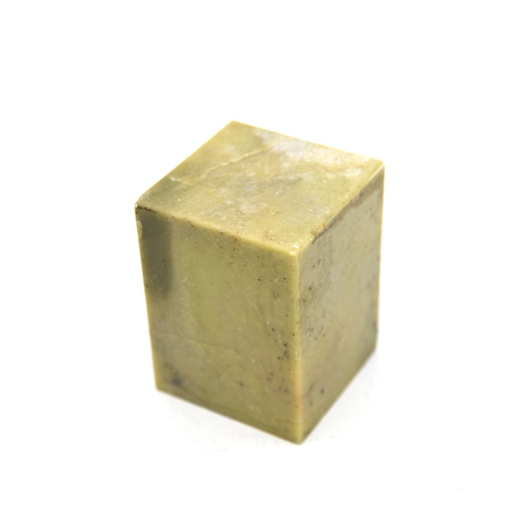 Pierre de sceau de jade souple - non sculptée