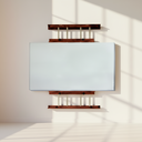Chevalet mural ajustable - bois rouge 60"