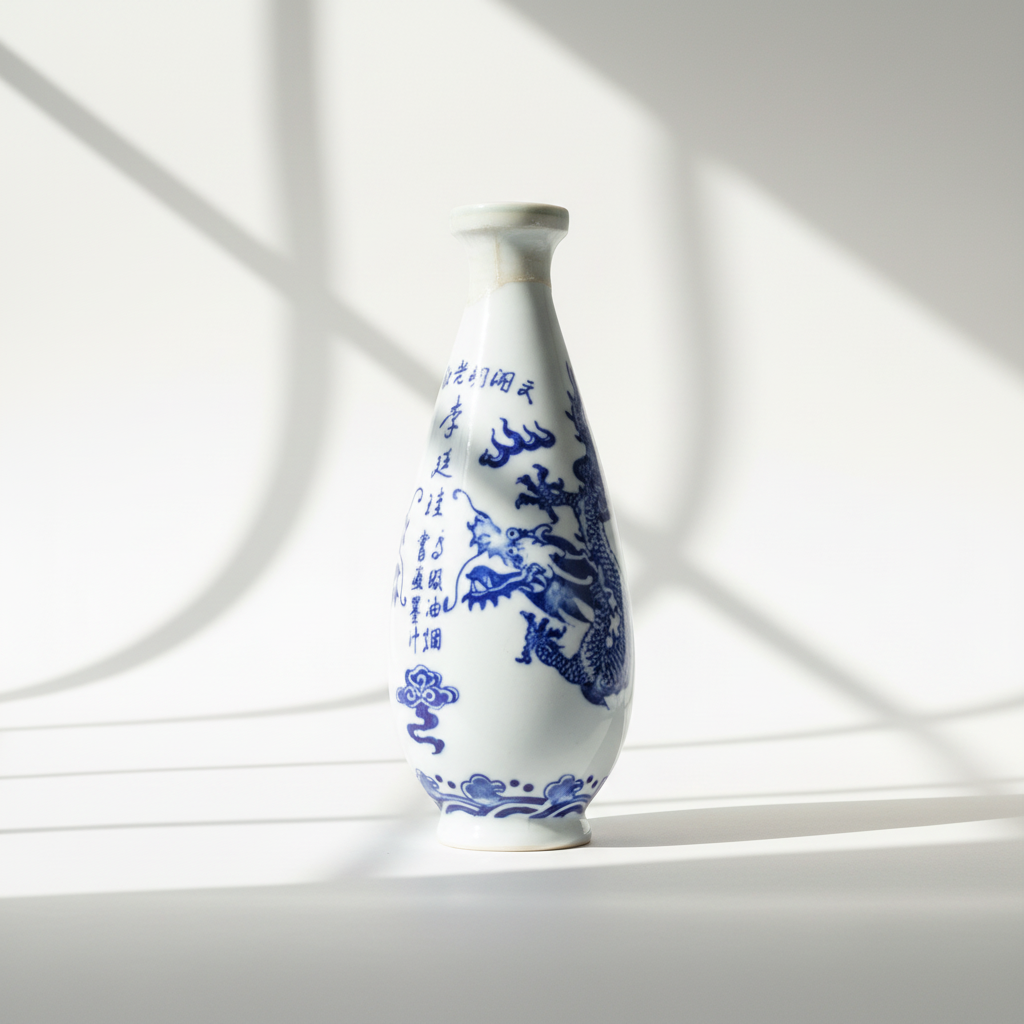 Chinese Ink 150 cc In Porcelain Bottle