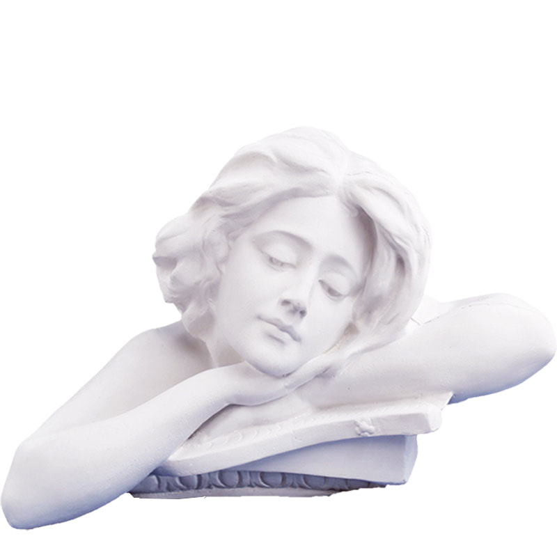 Plaster Bust - Sleeping Woman (18")