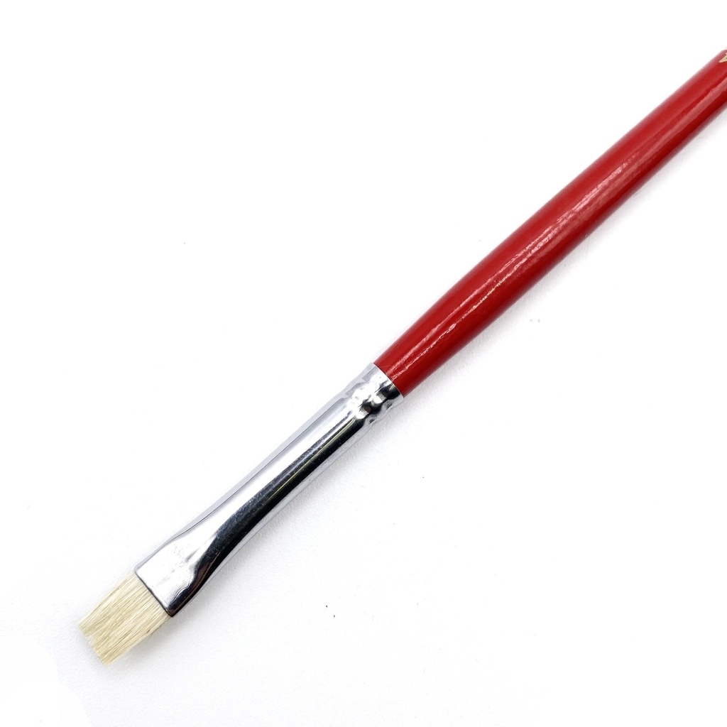 Eterna - White Hog Bristle Brush with Long Handle - Bright #4