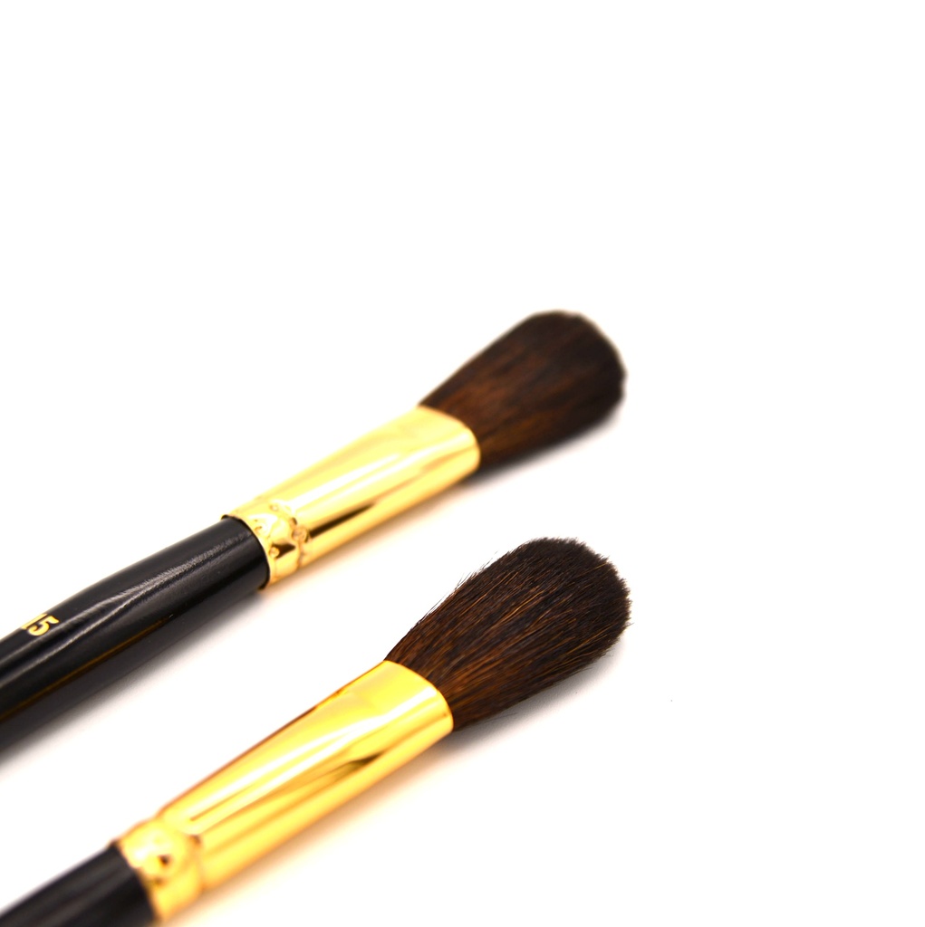  Camel Hair Mop Brush with Short Handle - Oval #12