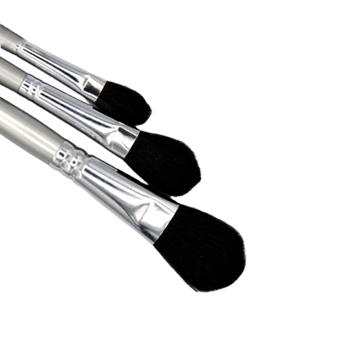 pinceau à vadrouille en poils de chameau - Manche argenté #12