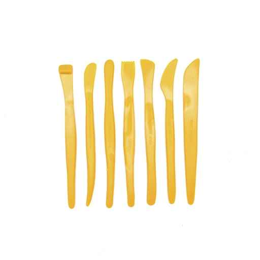 [FC 703-17P] 6'' Plastic Modeling Tools - Set Of 7