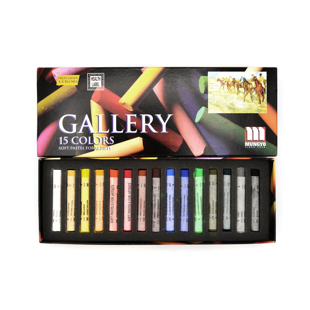 [MPA-15] Mungyo Gallery Professional Quality Soft Pastel - Set Of 15