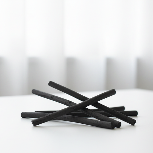 [NB 702-W2] 2 Willow Charcoal Sticks, 10 - 15 mm