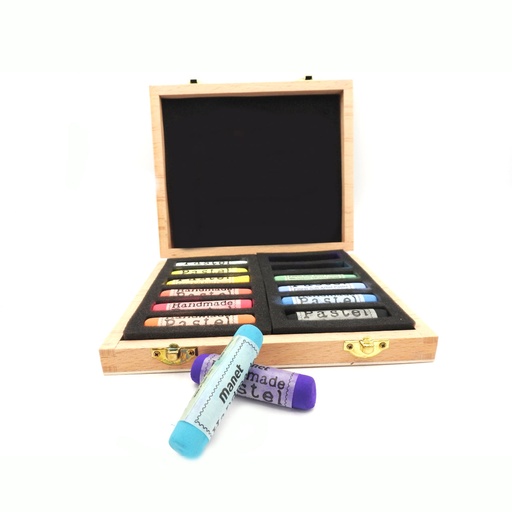 [FC HSPA] Pastels tendres géants de qualité professionnelle faits à la main, fabriqués à partir de pigments et de matières premières de la meilleure qualité - 7 cm de longueur x 1,5 cm de diamètre