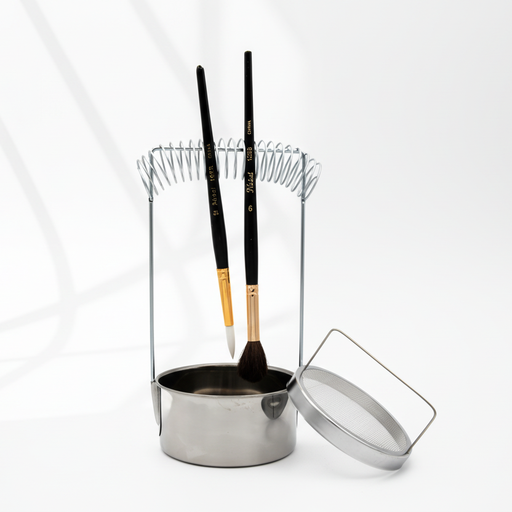 [FC 405-2]  Brush Washer & Holder With Sieve