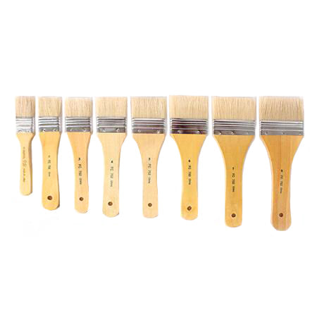[FC 752-2] Flat Hog Bristle Decorator's Brush - 1.25''